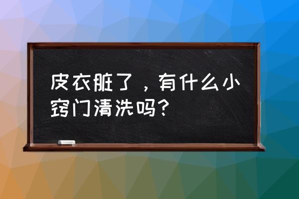 羽绒服清洗剂可以洗皮衣吗 皮衣脏了，有什么小窍门清洗吗？