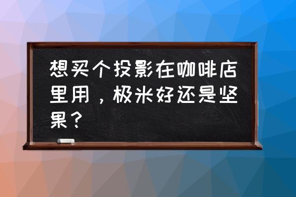 2d风格咖啡店带你走进二次元世界 想买个投影在咖啡店里用，极米好还是坚果？