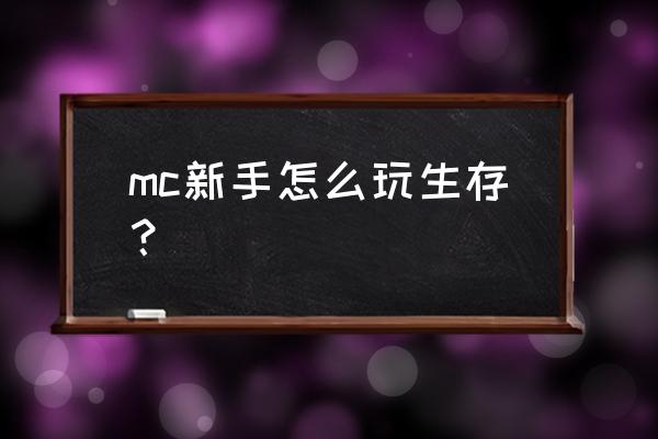 我的世界烟花怎么配合鞘翅用来飞 mc新手怎么玩生存？