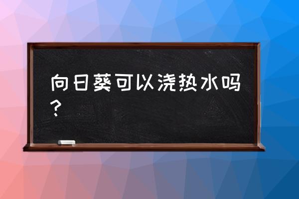 向日葵添加设备教程 向日葵可以浇热水吗？