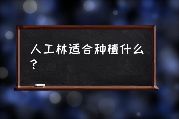 小灌木整块怎么种植 人工林适合种植什么？